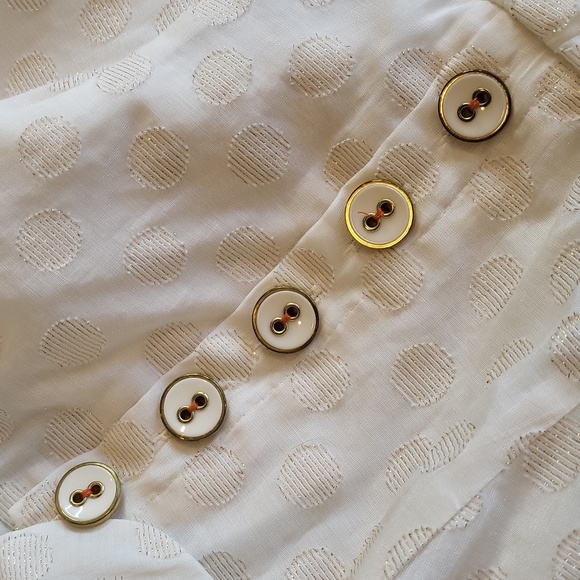 Maeve White Midi Dress with Brown Cardigan - Picture 6 of 12